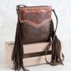 Handbags * | Montana West Willow Fringe Concealed Carry Crossbody