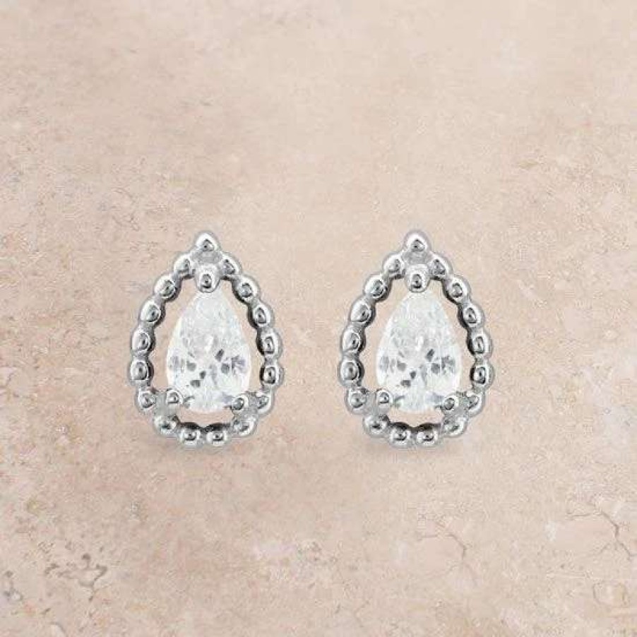 Jewelry * | Montana Silversmiths Arctic Rain Teardrop Earrings