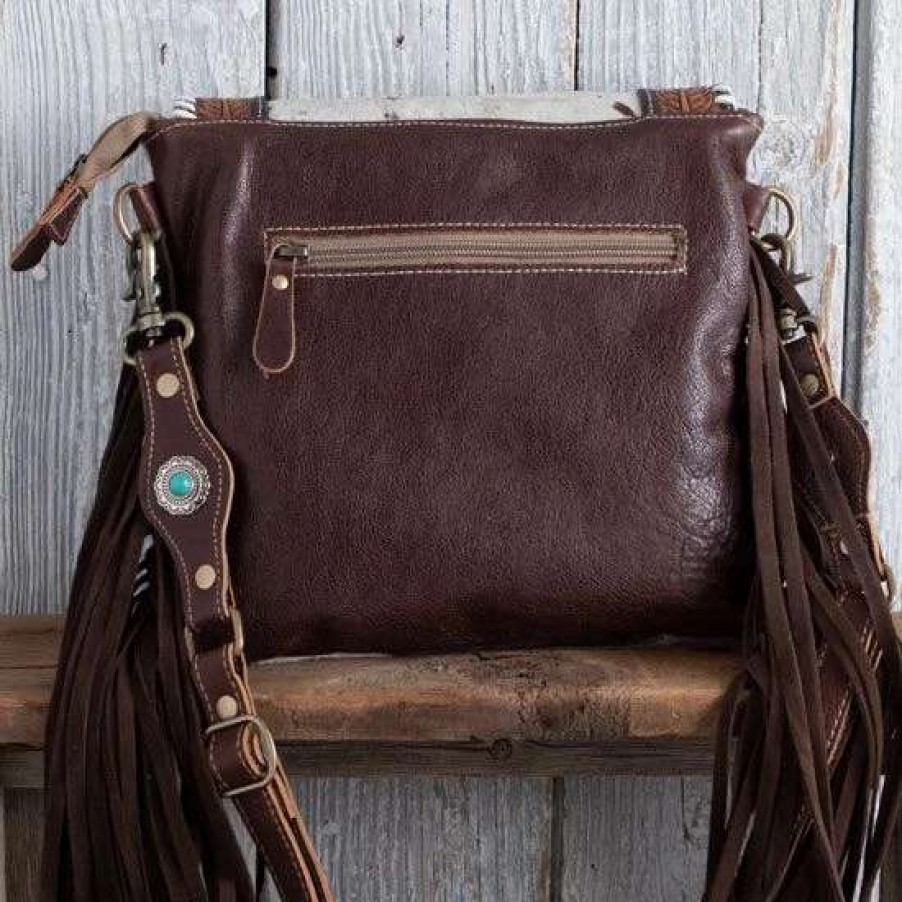 Handbags * | Stellar Hand-Tooled Crossbody Bag