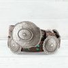 Belts * | Ariat Turquoise Underlay Concho Belt