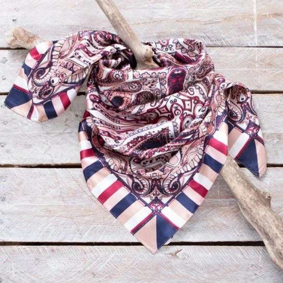 Scarves * | Retro Red Wild Rag