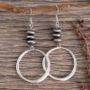 Jewelry * | West And Company Silver Navajo Hoop Earrings