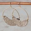 Jewelry * | Western Night Grey Hoop Earrings