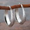 Jewelry * | West And Company Tooled Hoop Earrings