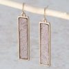 Jewelry * | Western Hair On Gold Bar Earrings