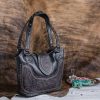 Handbags * | Montana West Trinity Ranch Black Concealed Carry Handbag