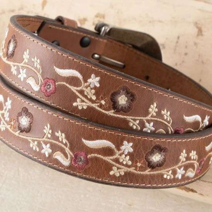 Belts * | Cowgirls Rock Pretty Floral Belt