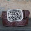 Belts * | Ariat Ladies' Tooled Belt