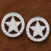 Jewelry * | Kelly Herd Sterling Silver Large Star Earrings