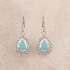 Jewelry * | Montana Silversmiths Montana Teardrop Opal Dangle Earrings