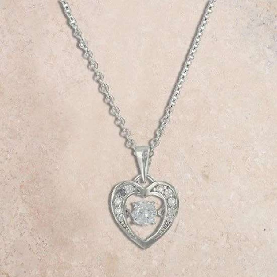 Jewelry * | Montana Silversmiths Dance A Little Dance Heart Necklace