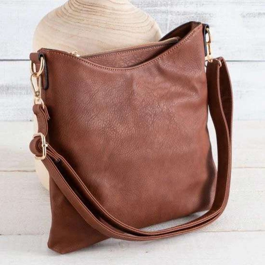 Handbags * | Brown Crossbody Bag