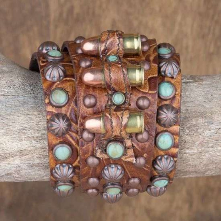 Jewelry * | The Rowdy Cowgirl Rowdy Cowgirl High Noon Gunslinger Bullet Bracelet