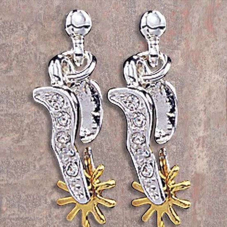 Jewelry * | Montana Silversmiths Sparkling Spurs Drop Earrings