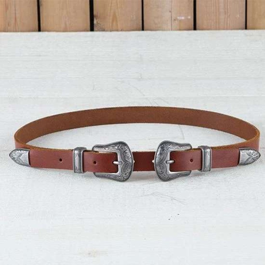 Belts * | Double Buckle Western Belt