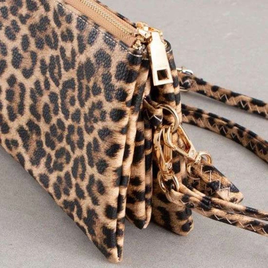 Handbags * | Everyday Leopard Crossbody Bag