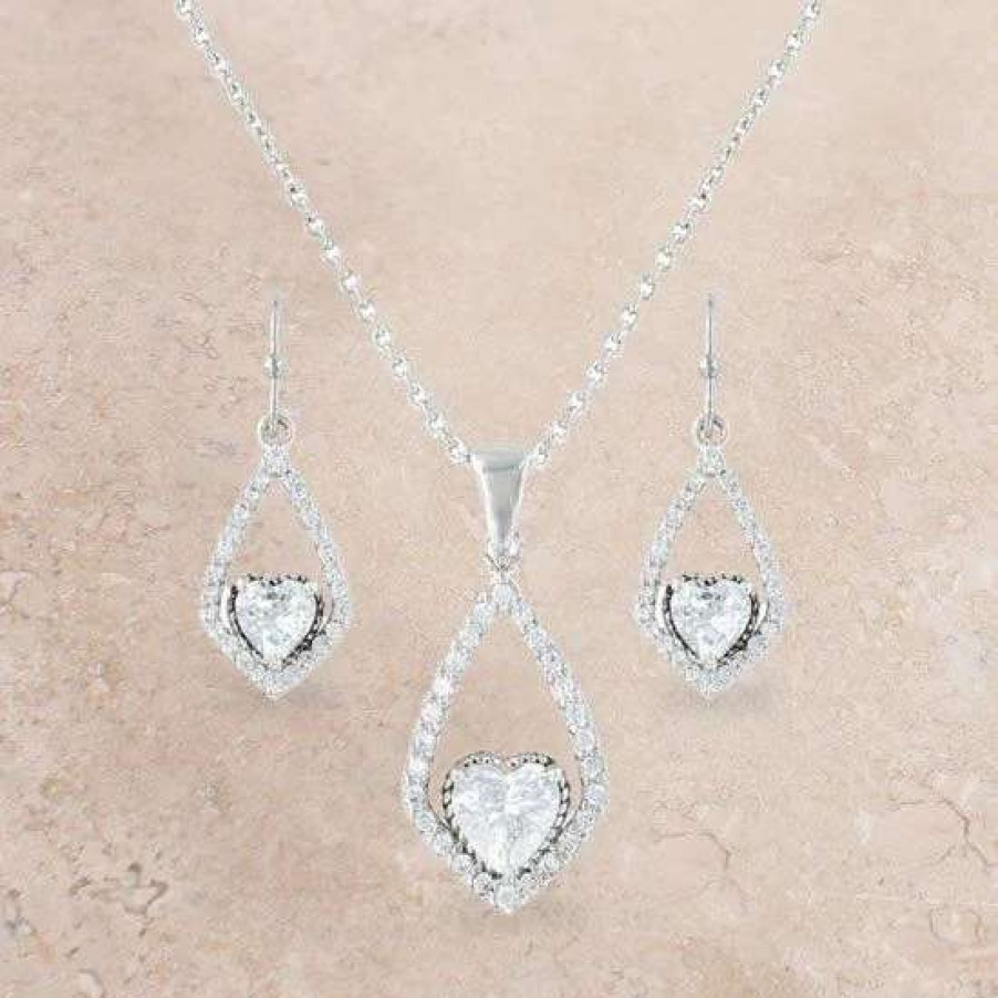 Jewelry * | Montana Silversmiths Hearts On A Swing Jewelry Set