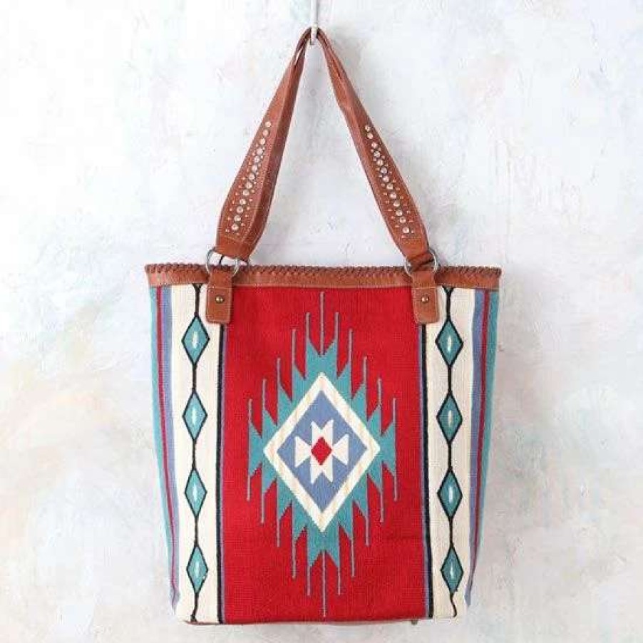 Handbags * | Montana West Aztec Saddle Blanket Concealed Carry Tote