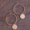 Jewelry * | Gold Open Circle Earrings