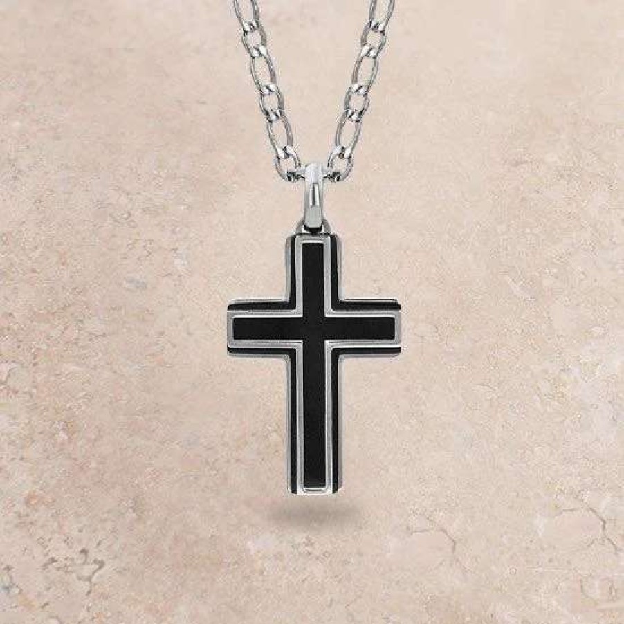 Jewelry * | Montana Silversmiths Boldly In Faith Cross Necklace