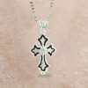 Jewelry * | Montana Silversmiths Cross Fleury Necklace