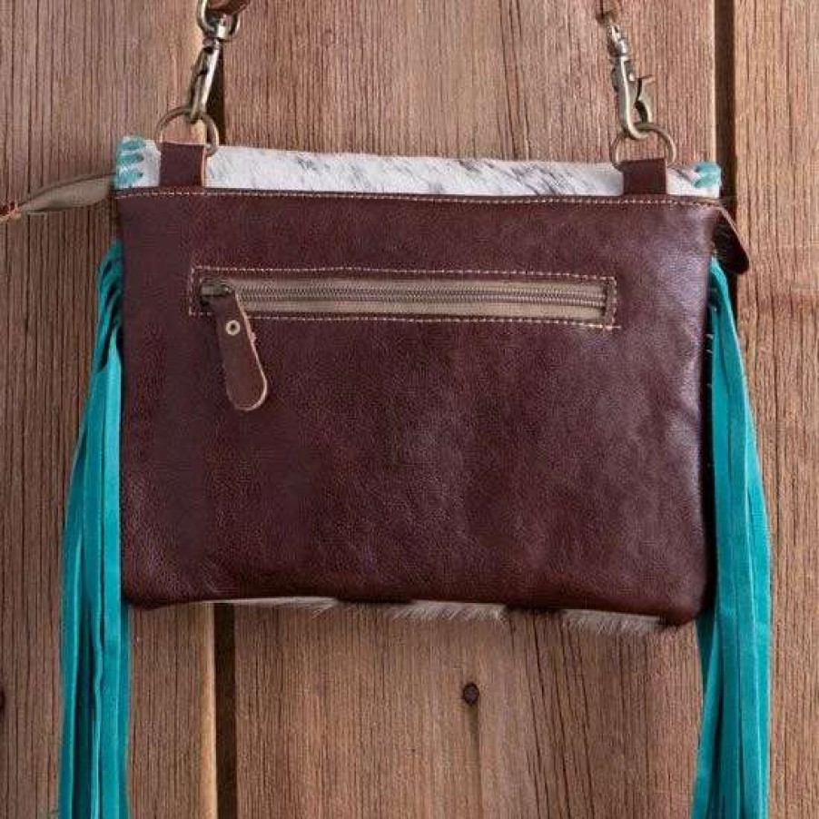 Handbags * | Minun Leather And Hair On Bag