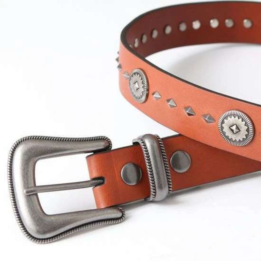 Belts * | Wrangler Brown Concho Belt