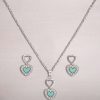 Jewelry * | Montana Silversmiths Terra Bella Opal Heart Necklace And Earrings Set