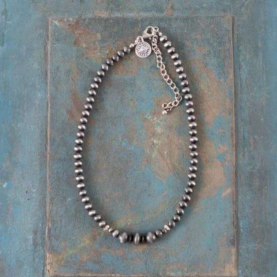 Jewelry * | West And Company Dainty Navajo Pearl Choker Necklace