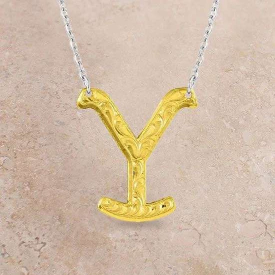 Jewelry * | Montana Silversmiths Yellowstone Y Necklace