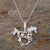 Jewelry * | Landstrom'S Black Hills Gold Running Horse Necklace