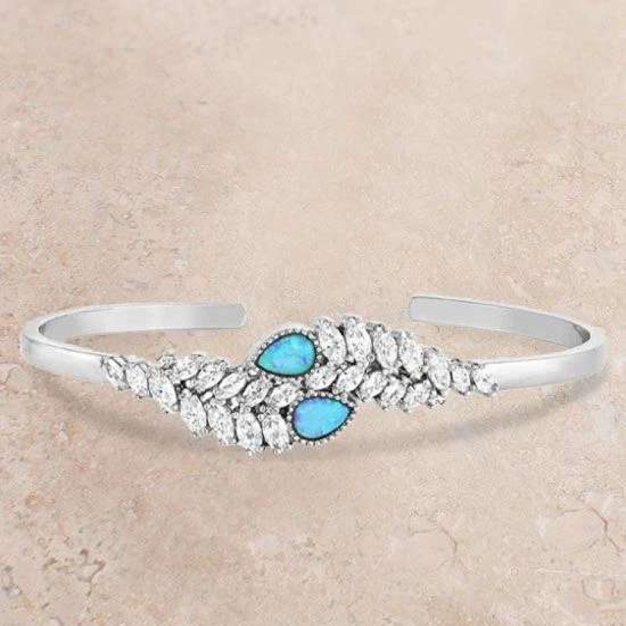 Jewelry * | Montana Silversmiths Montana Silversmith Crystal Cuff Bracelet