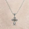 Jewelry * | Montana Silversmiths Montana Two Tone Cross Necklace