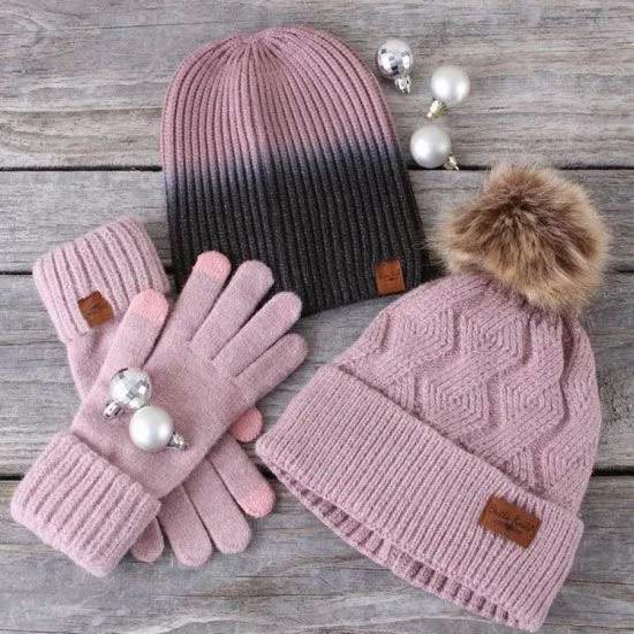 Winter Accessories * | Lilac Double Dip Beanie