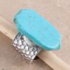 Jewelry * | Jewelry Junkie Blue Turquoise Chunk Ring