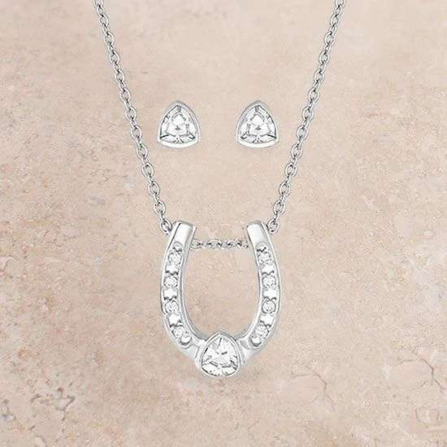 Jewelry * | Montana Silversmiths Lucky Trillion Treasure Horseshoe Jewelry Set