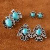 Jewelry * | Pink Panache Turquoise Thunderbird Earrings