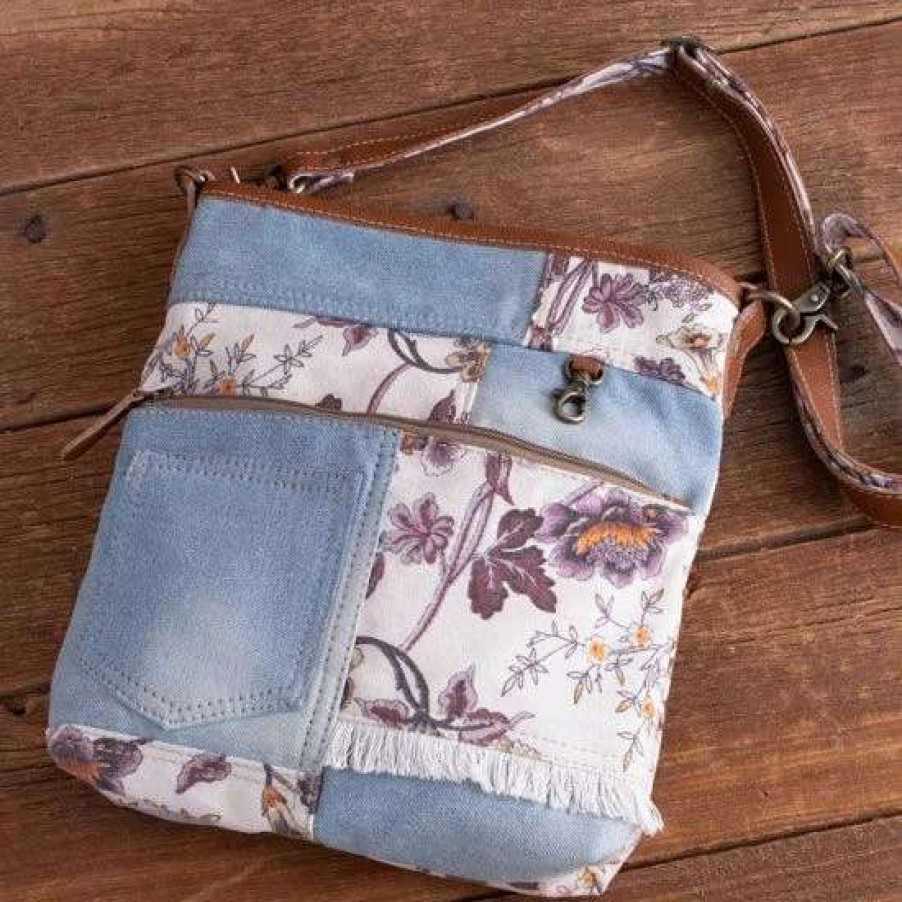 Handbags * | Patchwork Blooms Shoulder Bag