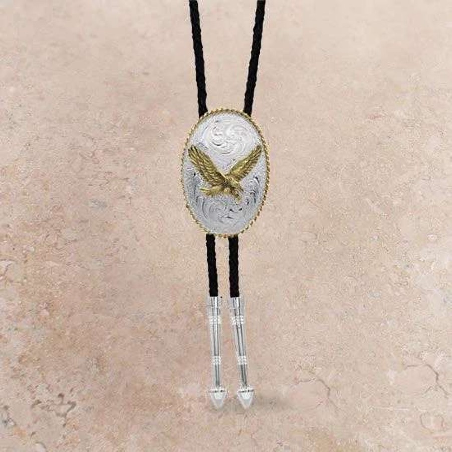 Jewelry * | Montana Silversmiths Eagle Bolo Tie