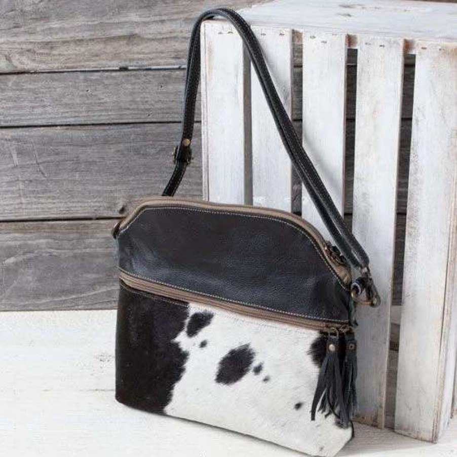 Handbags * | Spotted Nights Hair-On Crossbody