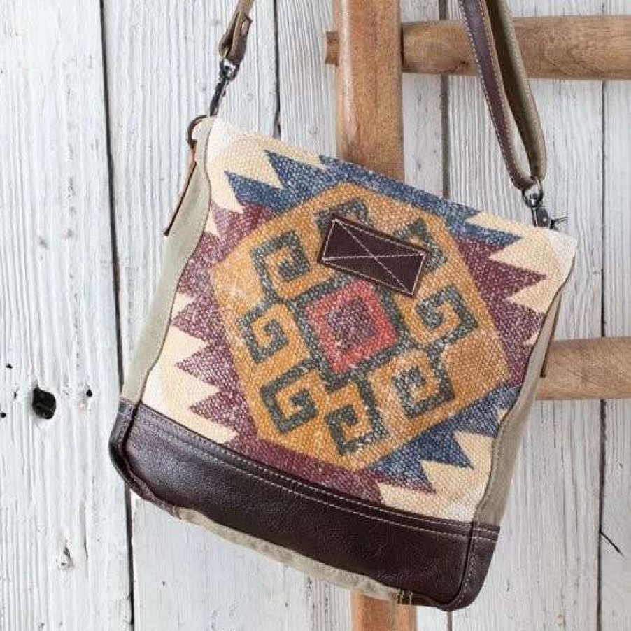 Handbags * | Sedona Aztec Tapestry Crossbody