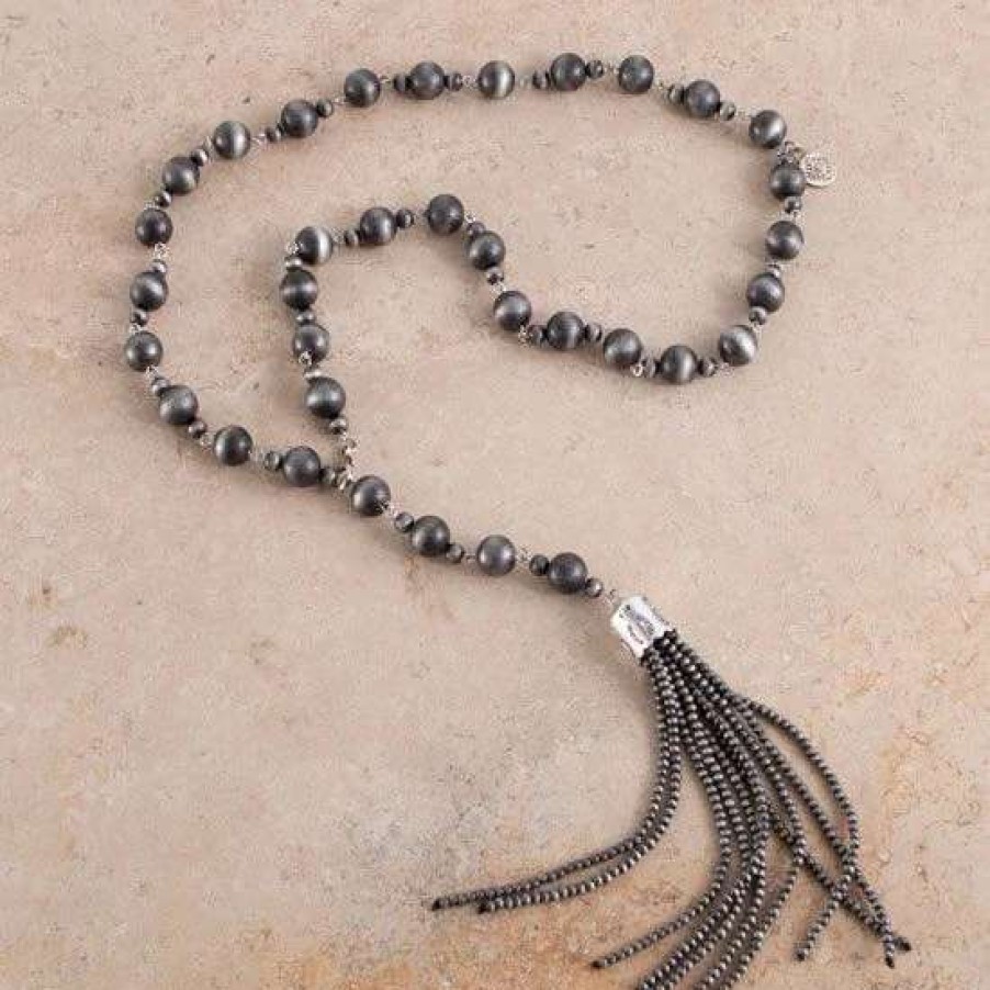 Jewelry * | West And Company Navajo Bead Tassel Necklace