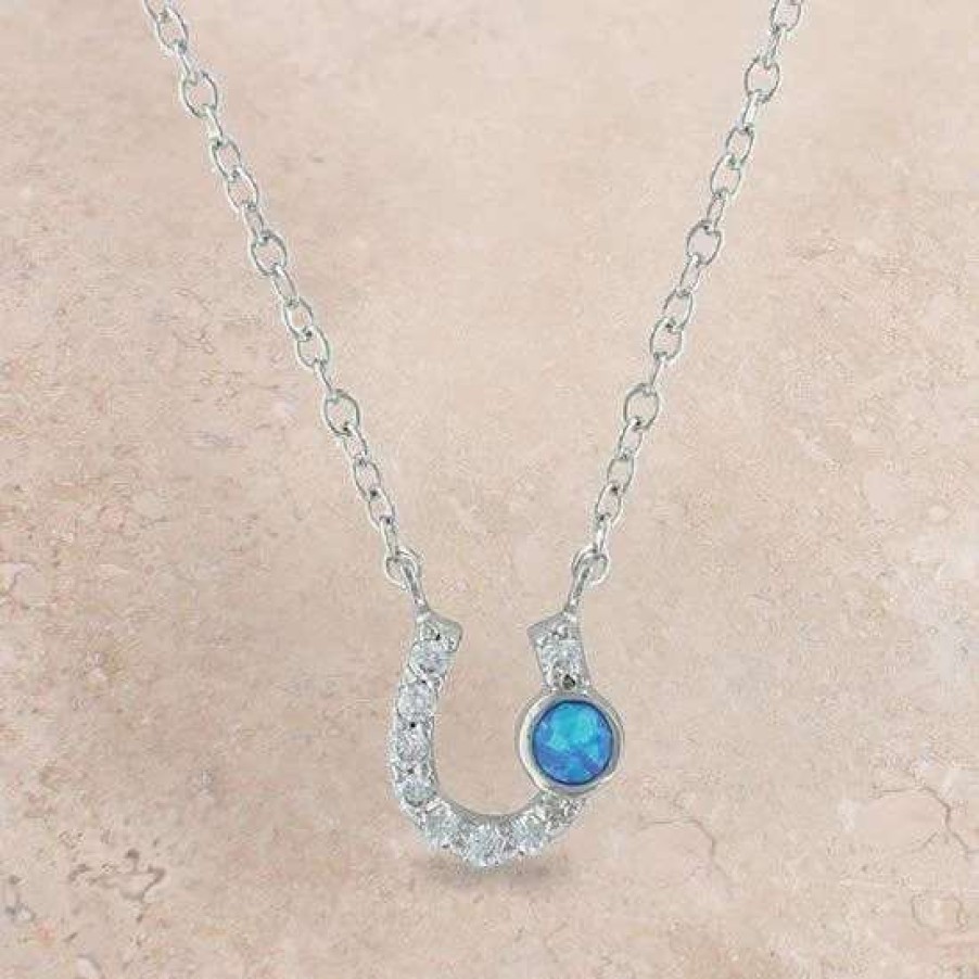 Jewelry * | Montana Silversmiths Lightfoot Horseshoe Necklace