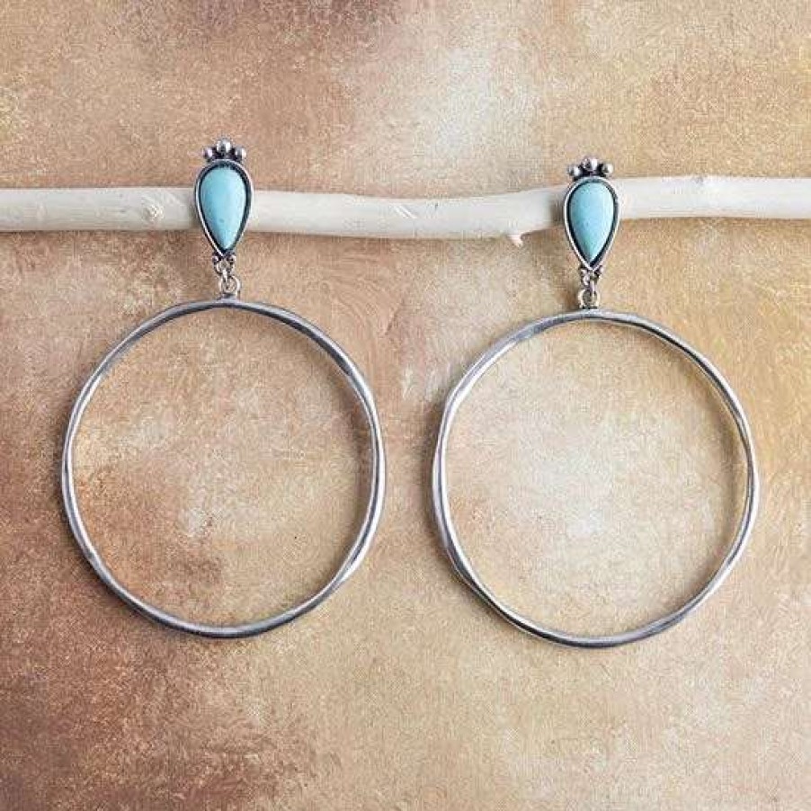 Jewelry * | West And Company Stop And Stare Hoop Earrings