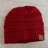 Winter Accessories * | Cc Beanie Red C.C Beanie