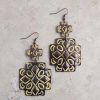 Jewelry * | Cowboy Collectibles Tribal And True Metal Earrings