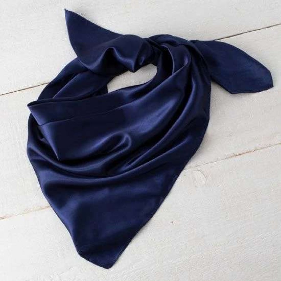 Scarves * | Dark Blue Wild Rag