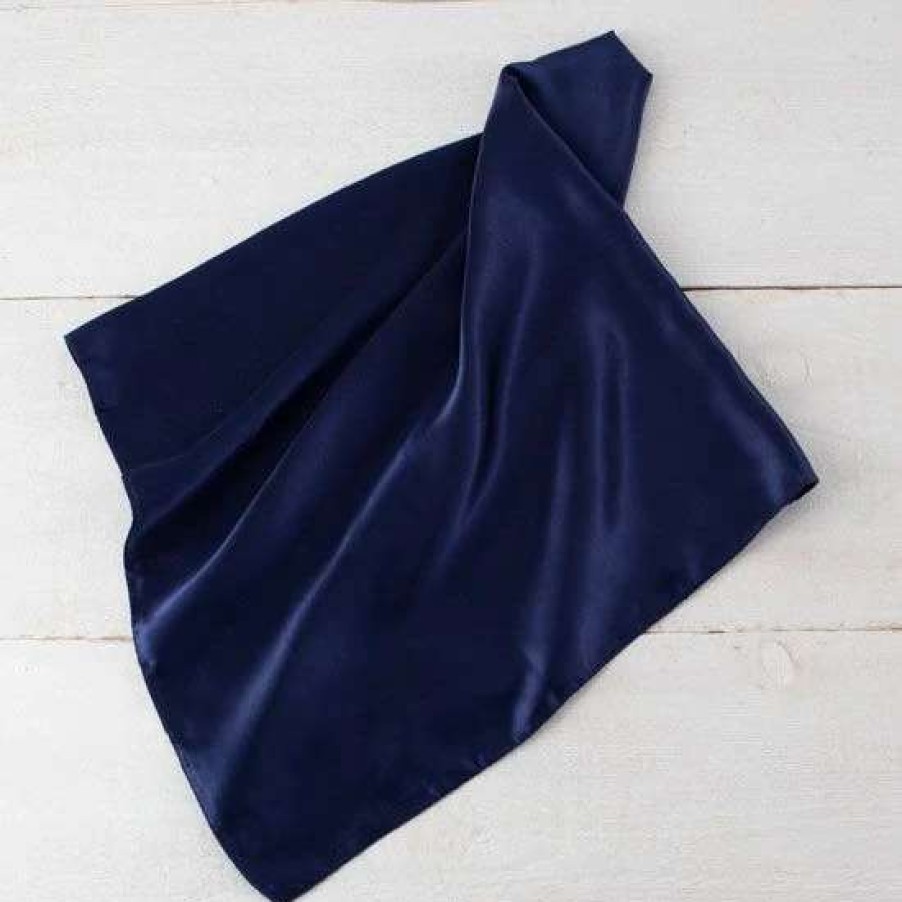 Scarves * | Dark Blue Wild Rag