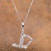 Jewelry * | Kelly Herd Sterling Cz Small Halter Necklace