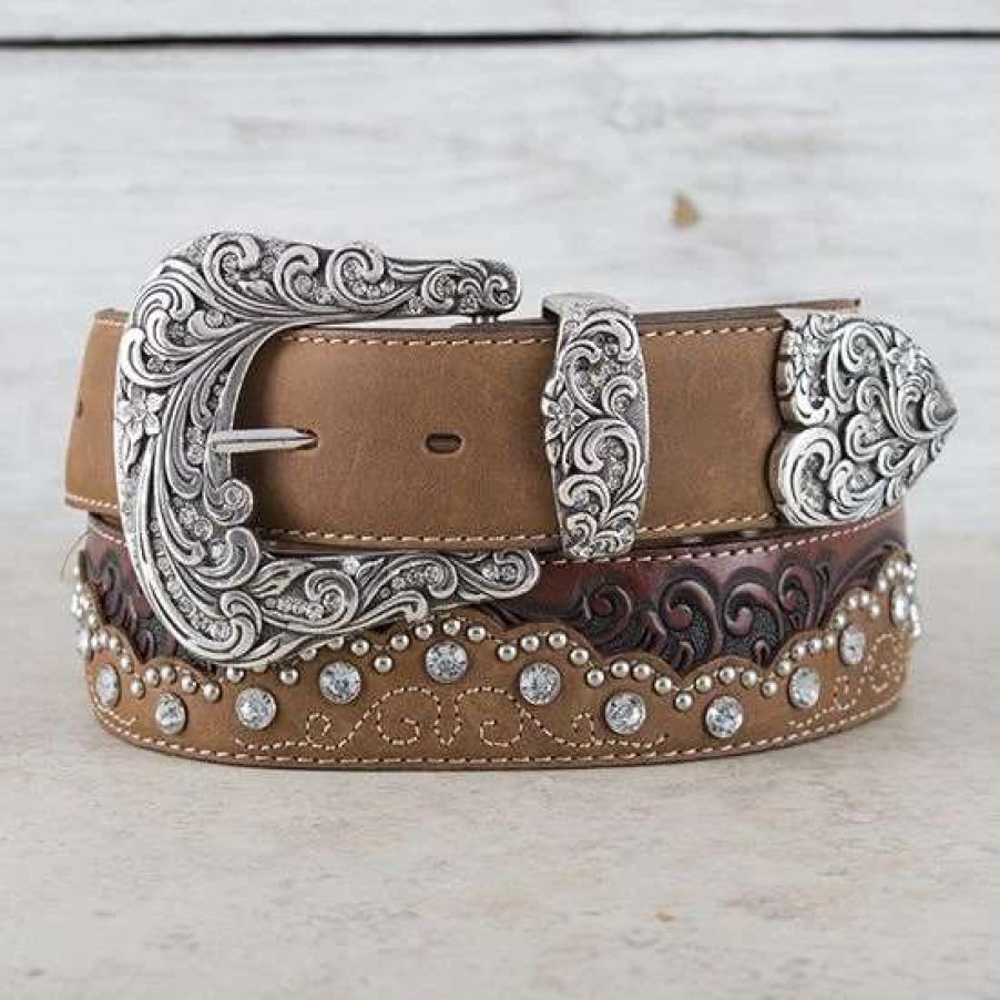 Belts * | Tony Lama Kaitlyn Crystal Belt